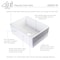 Alfi Brand White 26" Contemporary Smooth Apron Fireclay Farmhouse Kitchen Sink AB505-W - alternate 10